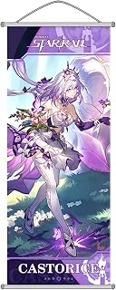 Honkai: Star Rail Scroll Poster for Indoor Décor(27.5 inch x 10 inch), Hanging Wall HD Printing Artistic Canvas Honkai: Star Rail Character Posters for Game lovers. (Castorice)