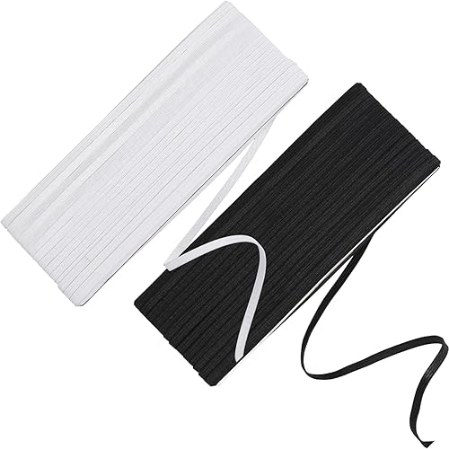 Miniatura 17 de Shappy Banda elástica para coser de punto de 1/2 pulgada x 11 yardas (beige)