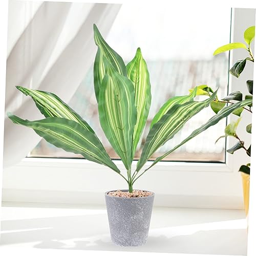 Miniatura 6 de Garneck 2pcs Artificial Tiger Piranha Interior Fake Plant Película Hoja