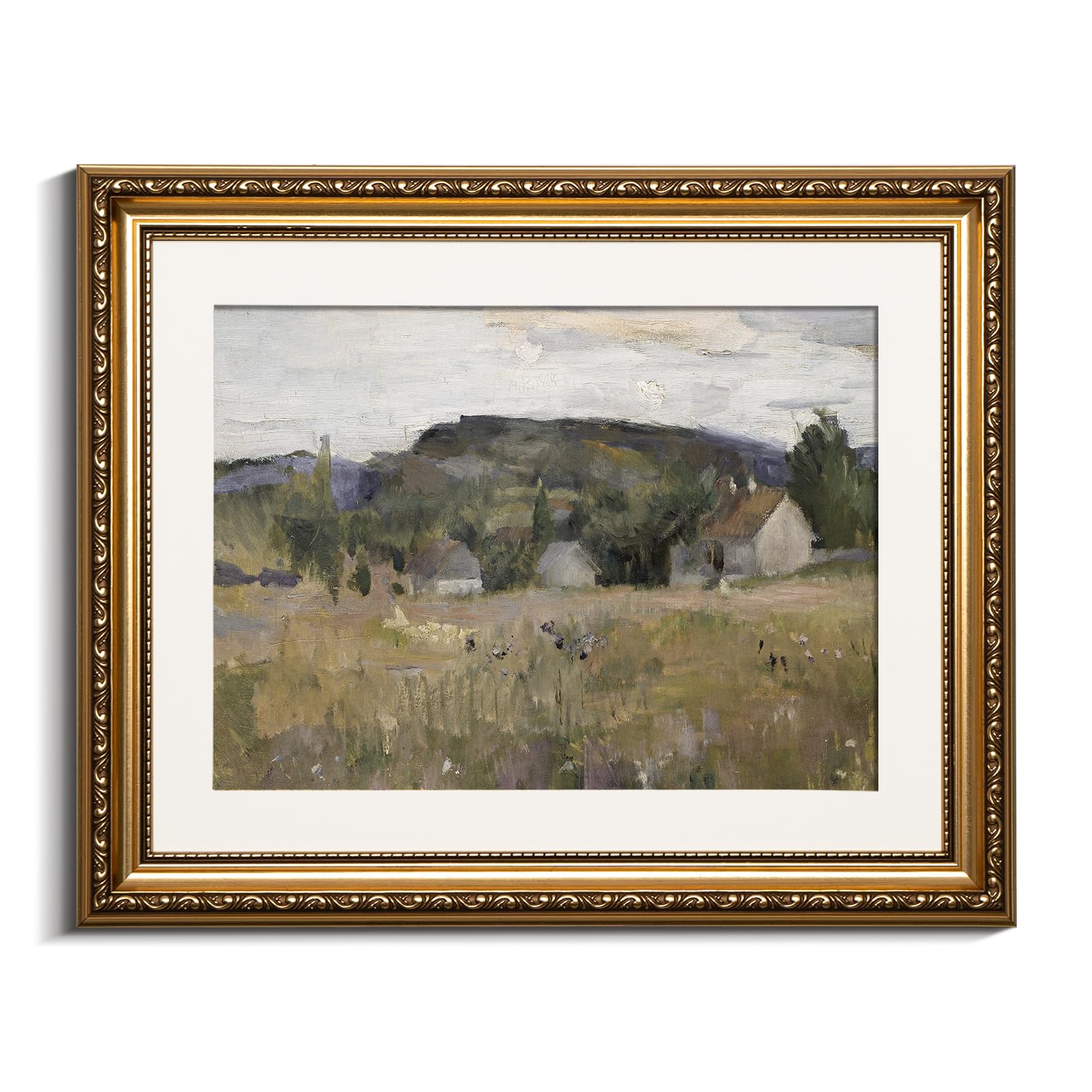 VIYYIEA Gold Framed Wall Art Canvas Print Home Decor Vintage Swan Decoration Grace Swan Art Painting Pictures Rustic Bathroom Wall Decor Animal Farmhouse Artwork for Living Room Bedroom Office 11x14in — view 23