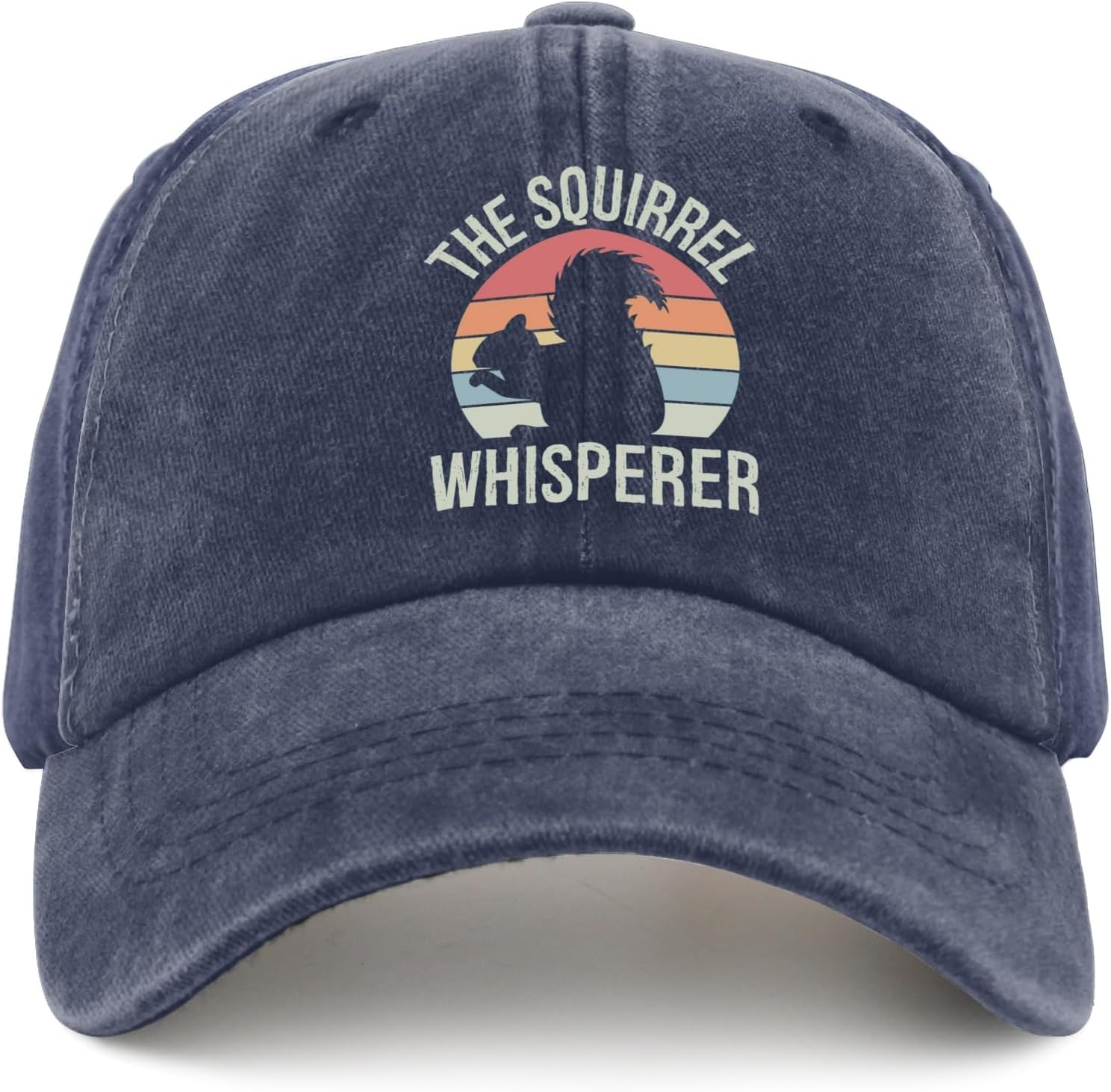 The Squirrel Whisperer Cap Cool Hat Navy Blue Black Hats for Men Gifts for Grandpa Beach Cap - Image 8