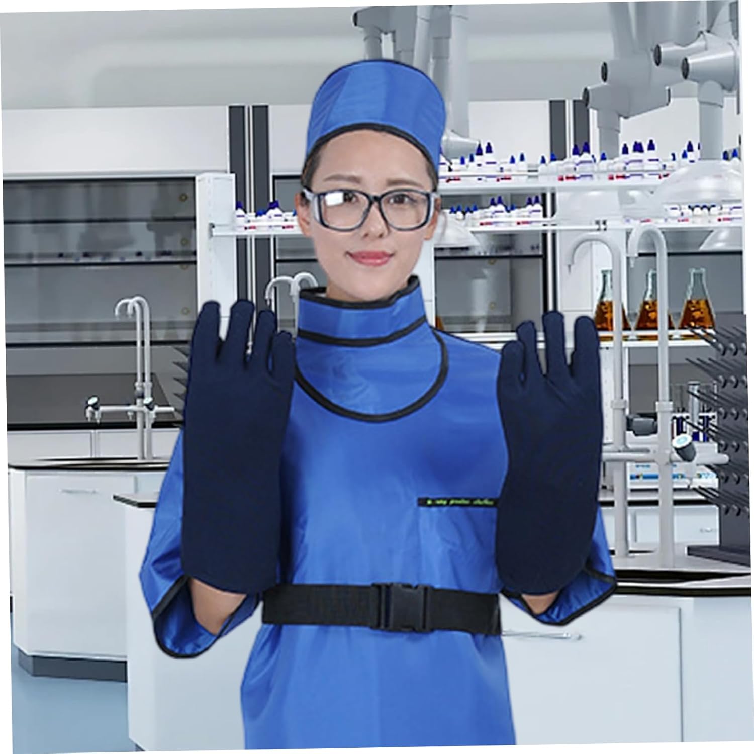 Anti Radiation Hat, 0.5mmpb Radiation Protection Cap Multi-Purpose Lead Xray Head Cap for Dental Clinics, Hospitals, Pet Clinics, Hospital Supplies