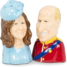 Abbott Collection Prince William & Kate Salt and Pepper Shaker Set (3.5"H)