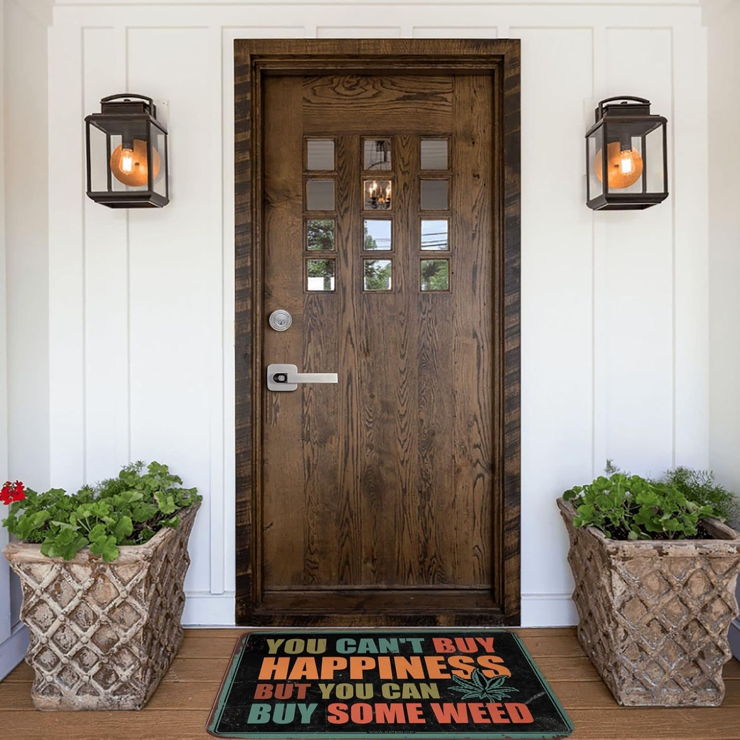 Spring Door Mats for Outside Entry You Can't Buy Happiness But You Can Buy Some Weed Mat Fall Door Mats Outdoor Cool Garage Stuff for Men ( Size : 40X60CM )