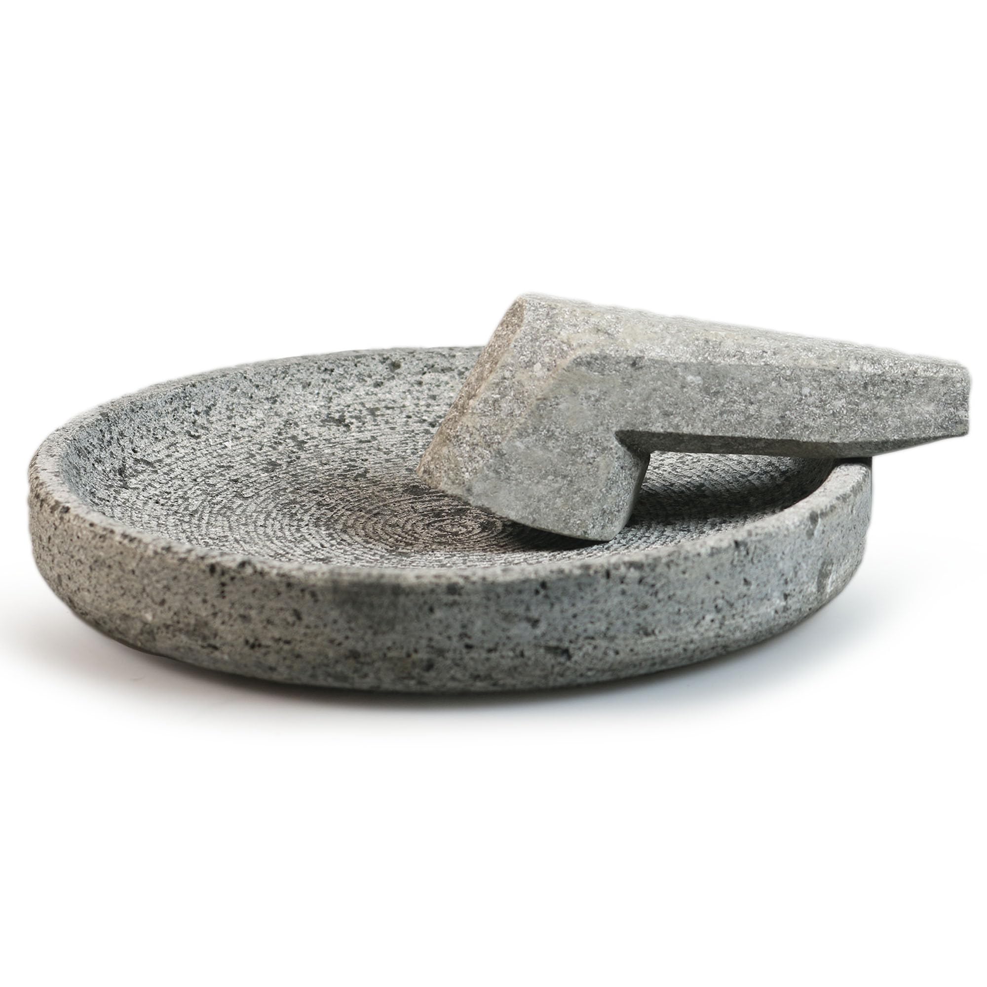 Cobek Mörser aus vulkanischem Gestein - Traditionelles Zerkleinern und Mahlen in modernem Design