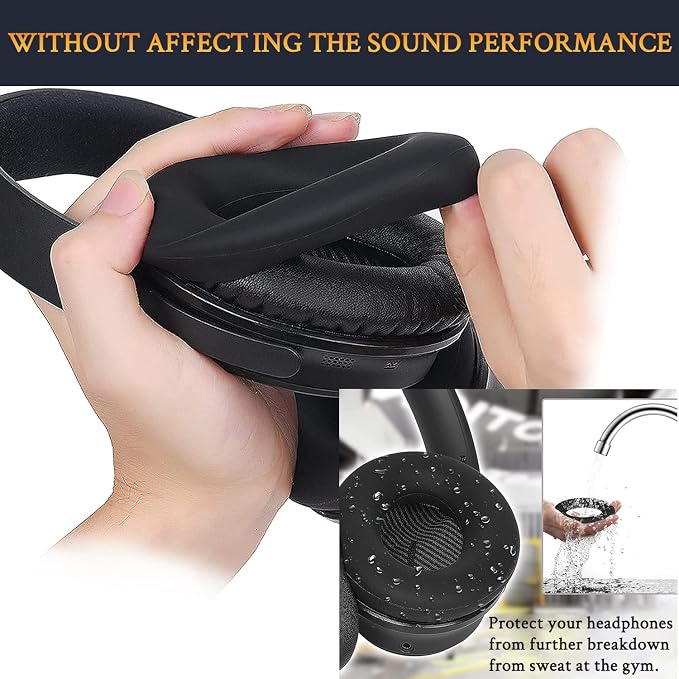 Kit de reemplazo SOULWIT para Bose QC35/QC35 ii negro miniatura 5
