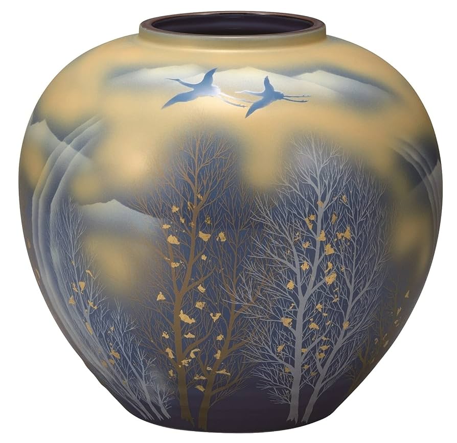 九谷焼花瓶 k8-1188.jpg