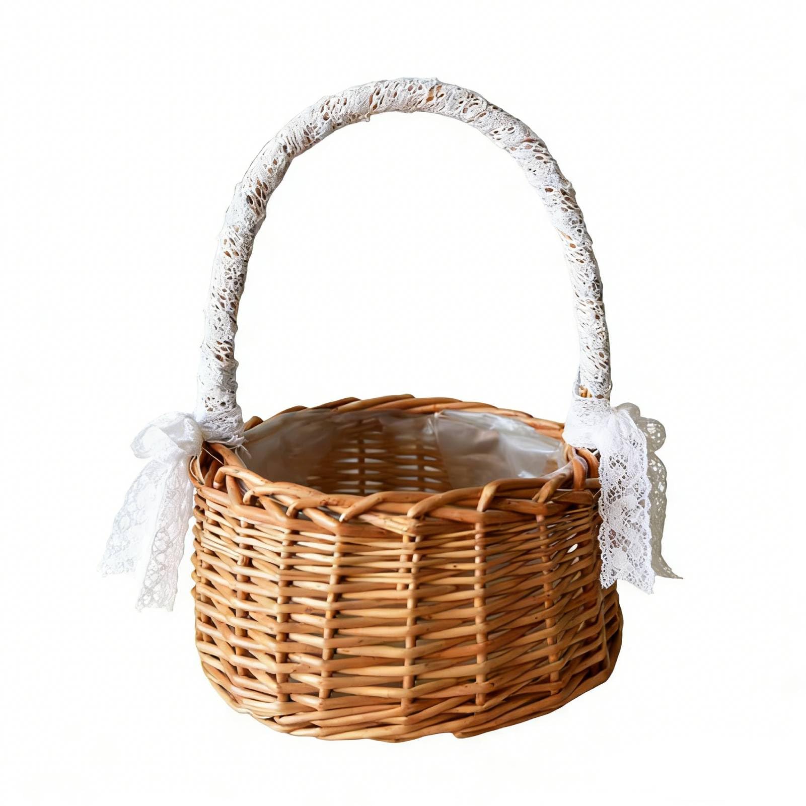 Panier de Pâques en osier pour chasse aux œufs et décoration de table de fête