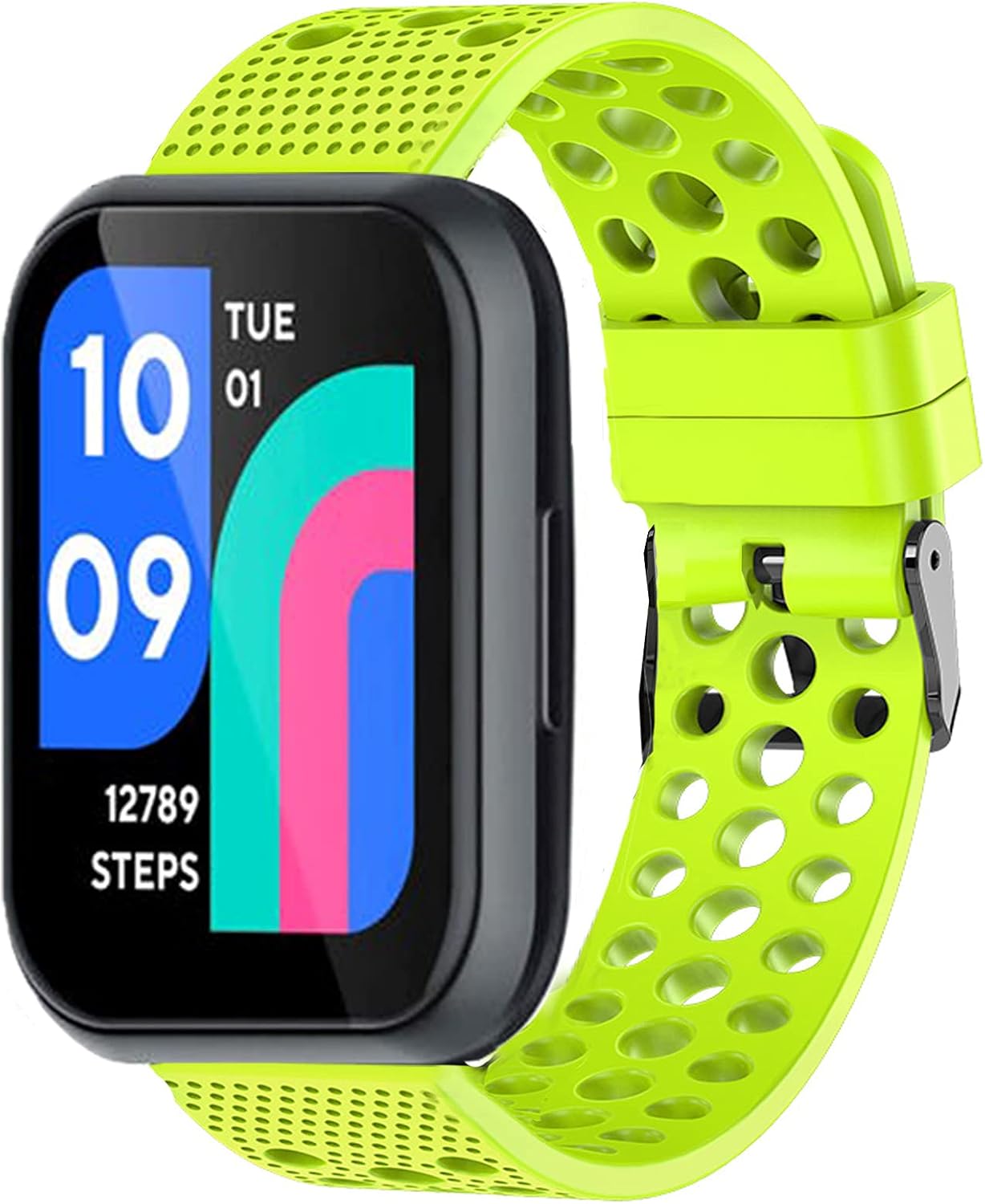 Lamshaw Compatible for Wy ze Watch 47mm Bands, Silicone Replacement Wristbands Sport Strap with Metal Buckle Compatible with Wy ze Watch 47mm Smartwatch