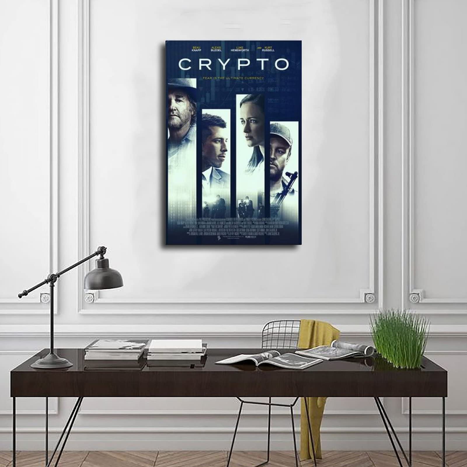 ETOMEY Affiche de film Crypto sur toile pour décoration murale pour salon,  chambre à coucher, style sans cadre, 20 x 30 cm : Amazon.fr: Cuisine et  Maison