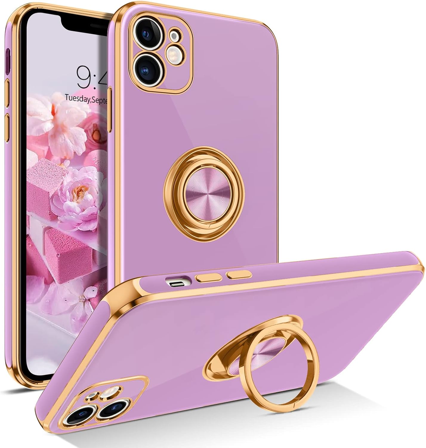 Telaso iPhone 11 Case, iPhone 11 Phone Case Electroplated iPhone 11 Case with 360