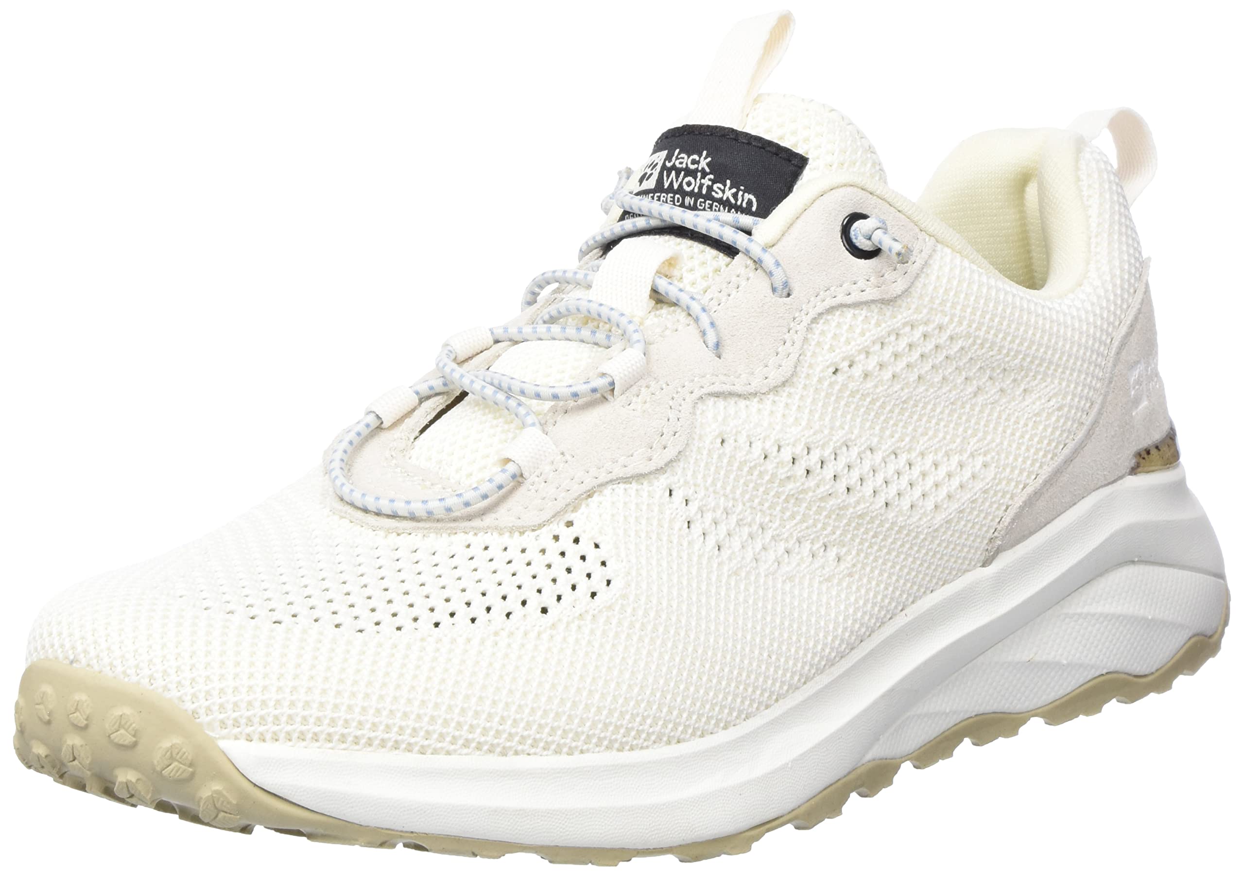 Jack Wolfskin Women's Dromoventure Knit Low W Walking Shoe, Egret, 4.5 UK