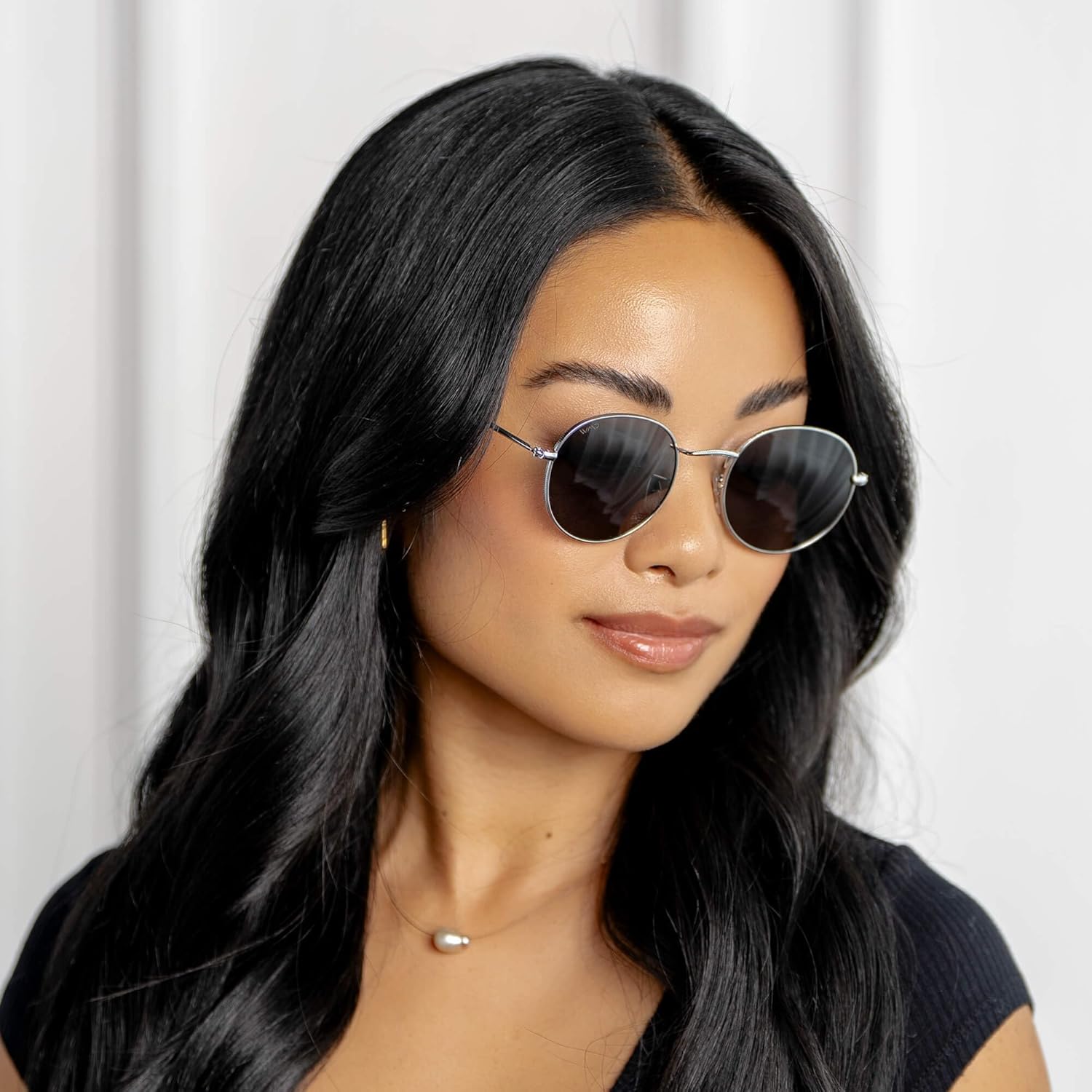 WearMe Pro - Reflective Lens Round Trendy Sunglasses - Image 4