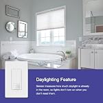 Lutron Maestro Motion Sensor Light Switch w/Wallplate for Bathroom, Garage, Laundry Room, Closet, for Light Bulbs, Occupancy and Vacancy Sensor, Single-Pole Only, No Neutral Req, MS-OPS2HW-WH, White