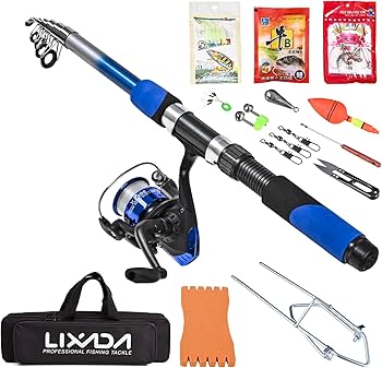 Amazon | Lixada 釣りセット ルアーセット 釣り竿セット ロッド