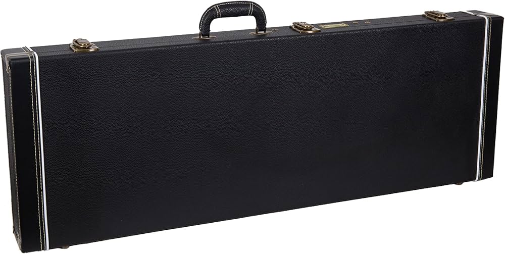 Junior Guitar Case Fender Jaguar Crossrock Fiberglass For Jazzmaster/Jaguar Style Electric Guitars, TSA Lock-Black (CRF2020JMBK Guitar Case Acoustic Guitar Case