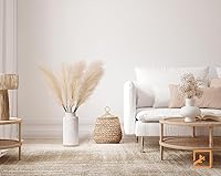 Vista 6 de ZIFTY Boho Decor - 7 piezas de hierba de las pampas sintética de 38"/3.1 pies, grande, alta y esponjosa, flores artificiales falsas, hierba bulrush