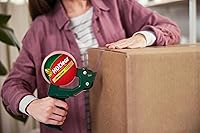 Vista 3 de Pistola de cinta Duck Brand con mango de empuñadura de pistola - Compatible con rollos de repuesto de cinta de embalaje de núcleo de 3" hasta 2