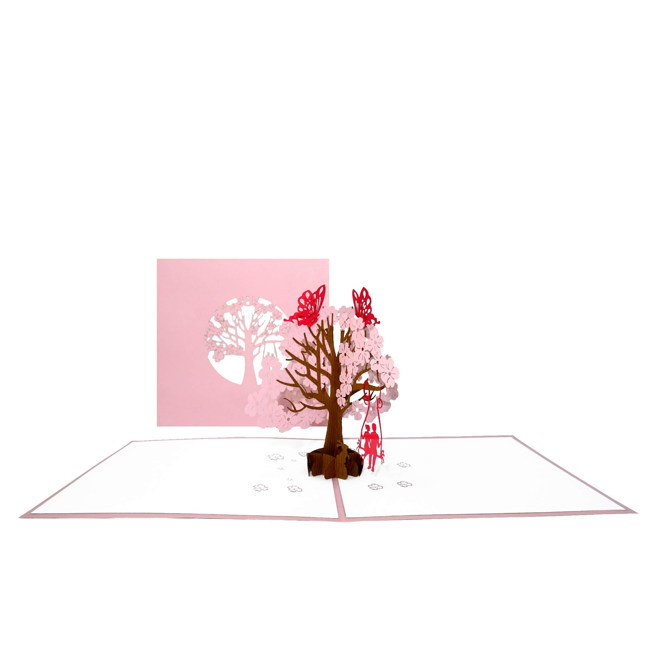 Biglietto Di Auguri Per Matrimonio 3D Lesbian Wedding - Mrs. & Mrs. "Birds In Love" - Biglietto Pop-up A Forma Di Colombe, Originale Invito E Regalo Per Ospiti, Con Busta. - 3