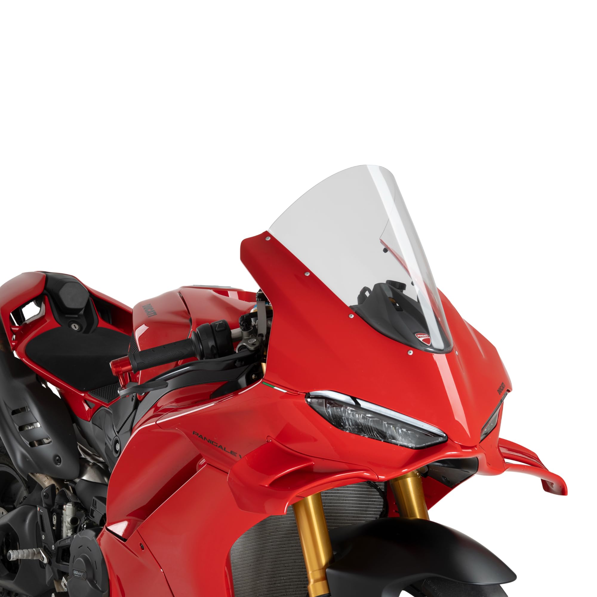 Cupolino Parabrezza Plexiglass JD9 Racer TRASPARENTE COMPATIBILE CON DUCATI PANIGALE V4, V4S, V4R 2025-2026
