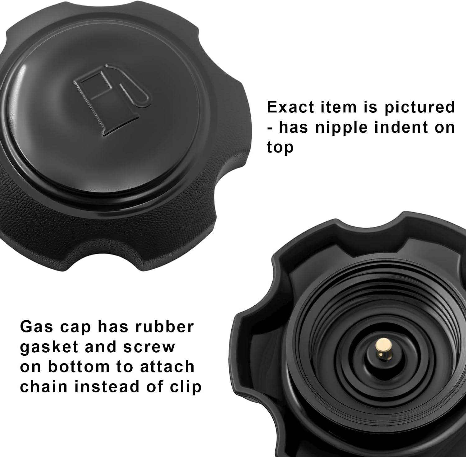 Black Fuel Gas Cap 51049-3714 - Compatible with Kawasaki TS/SC/SX/STS/ZXI/STX 650/750/900/1100/1200 Jet Ski Models