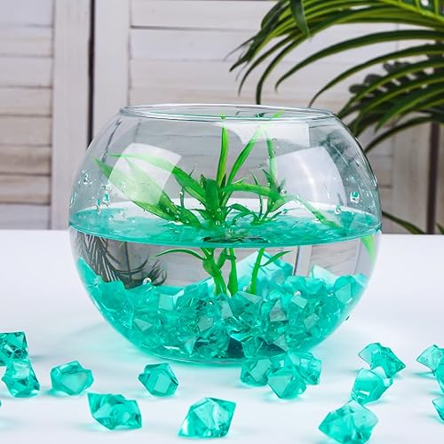 Miniatura 4 de DomeStar Rocas de hielo trituradas falsas, 150 piezas de diamantes falsos, cubos de hielo de plástico acrílico transparente, cristales de diamantes