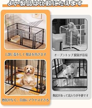 Amazon.co.jp: TUIYIDUO ペットサークル 犬 ゲージ ペットフェンス