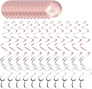53 Stück Weihnachts-Dekoration Hängende Spiralen & Wirbel - Mit Lebkuchenmännern, Elfen, Rot, Für Baum & Zimmerdecke