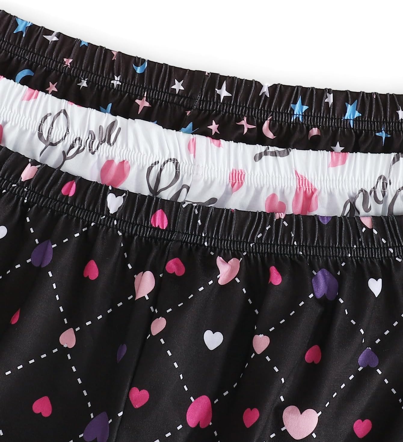 VENTELAN 3 Pack Womens Ultra-Soft Pajama Shorts Adjustable Waistband Sleepwear(Available in Plus Size) S-XXL - Image 6