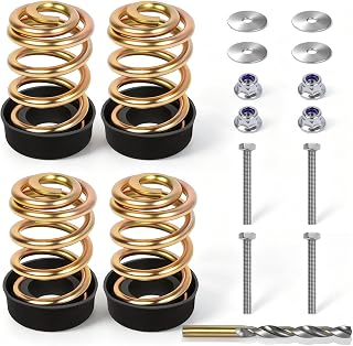 4 Sets 283516 Compression Seat Spring, 422127-4 Cap, Mower Seat Spring Kit | Compatible with Gra-sshopper, Joh-n Deere Cub Cadet ZT1 Mower, Provide the Necessary Support and Cushioning