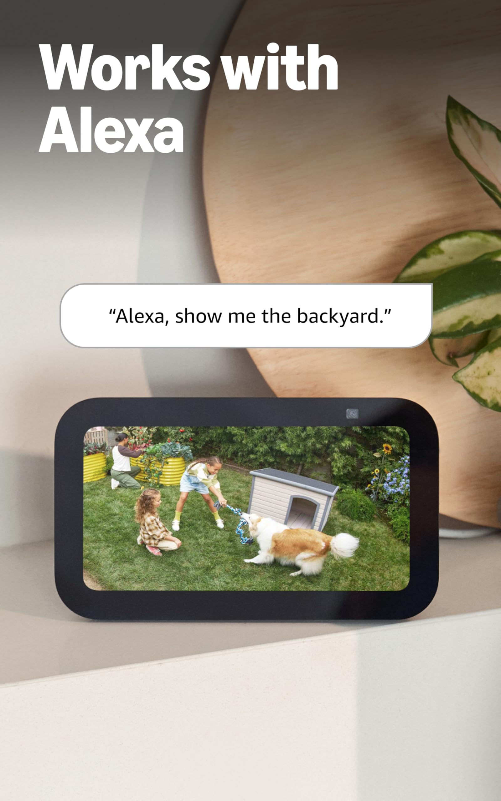 Ring Outdoor Cam (Stick Up Cam) | Weather-Resistant Outdoor Camera, Live View, Color Night Vision, Two-Way Talk, Motion alerts, Works with Alexa | White