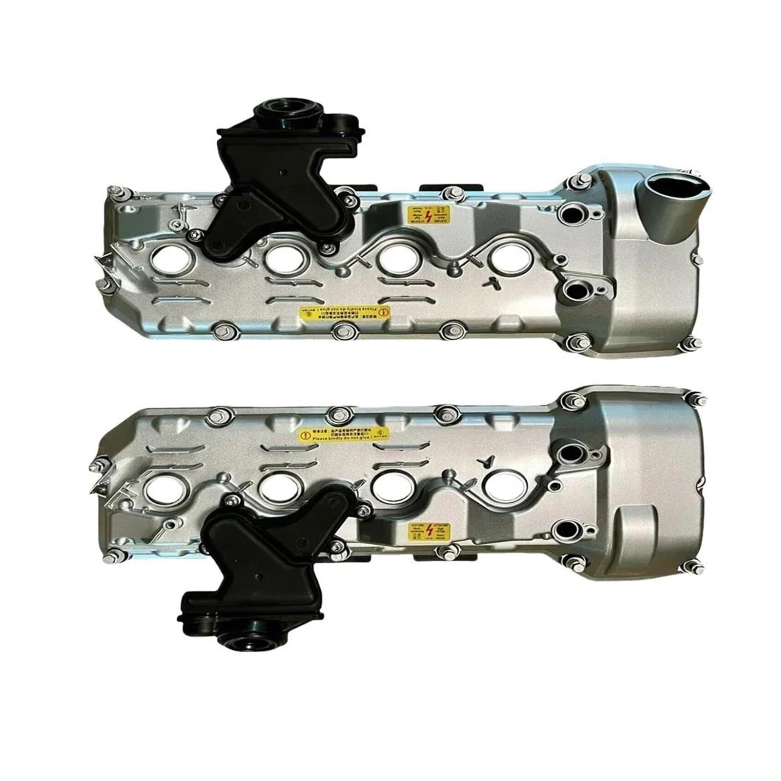 Guarnizione Coperchio Punterie 11127848153 11127848154 Coperchio Valvola In Alluminio Con Guarnizione Bulloni Separatore Olio Per BMW 1E90 E92 E93 S65 Per M3(A Pair)