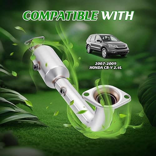 Miniatura 6 de Kit convertidor catalítico delantero de alto caudal, ajuste directo Honda CRV CR-V 2007 2008 2009 2.4L reemplazar 53782 (compatible con EPA)