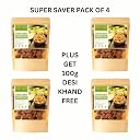 THE HONEY CO. Organic Jaggery (Gur) – 100% Natural Desi Gud Cubes | Chemical-Free, Unprocessed Sweetener (1600g) (Pack of 4 * 400g) gallery image