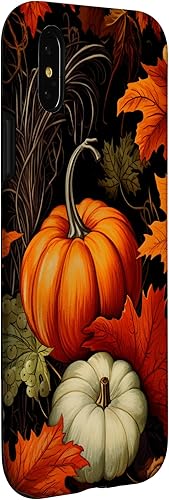 Miniatura 6 de Funda para iPhone 13 Pro Vintage Design Autumn Leaves Pumpkin Pattern