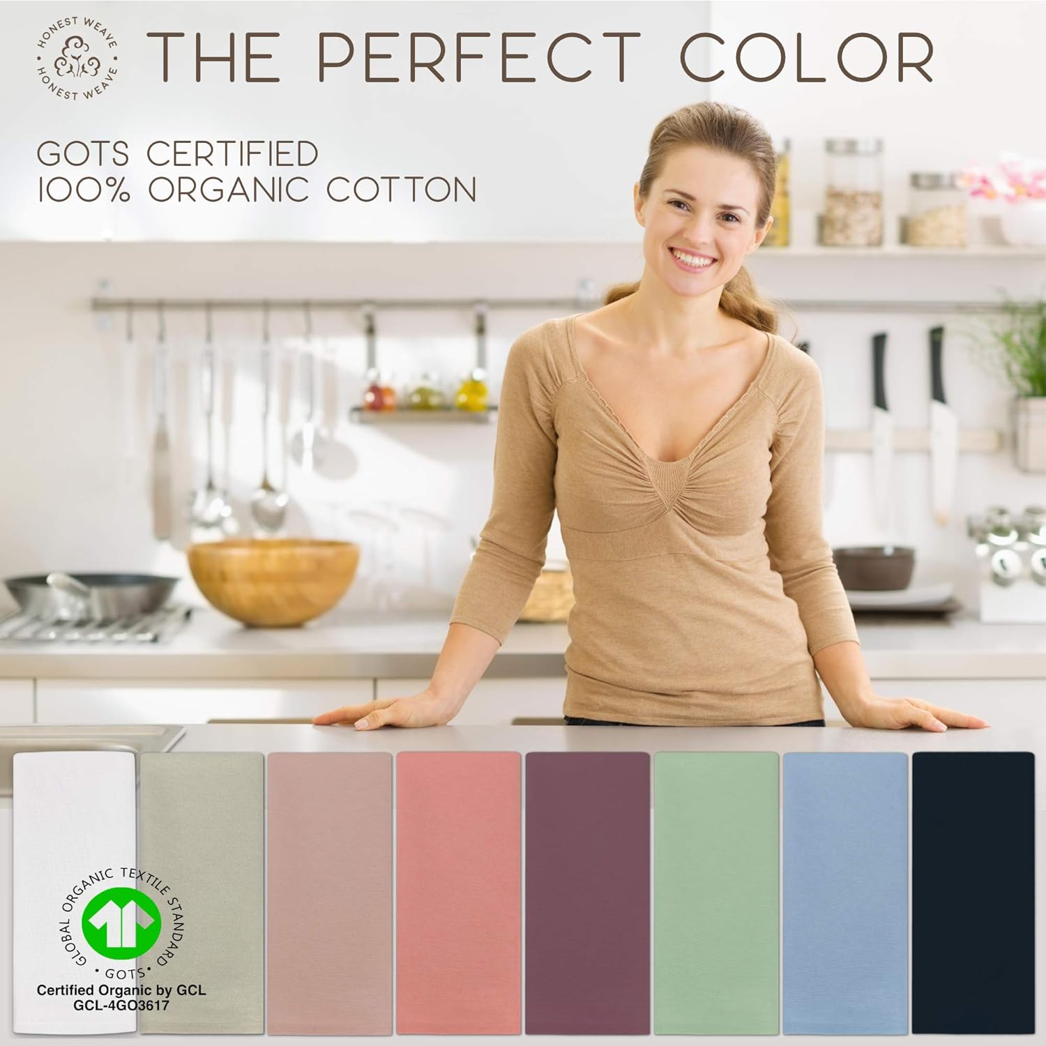 Exсluѕіvе Dіѕсоunt 60% Prісе HONEST WEAVE GOTS Certified Organic Cotton Washable Cloth Napkins Sets for Everyday Dining, Dinner Parties, Weddings | Oversized 20x20 inches, Fully Hemmed, in Designer Colors, 12-Pack, Coral