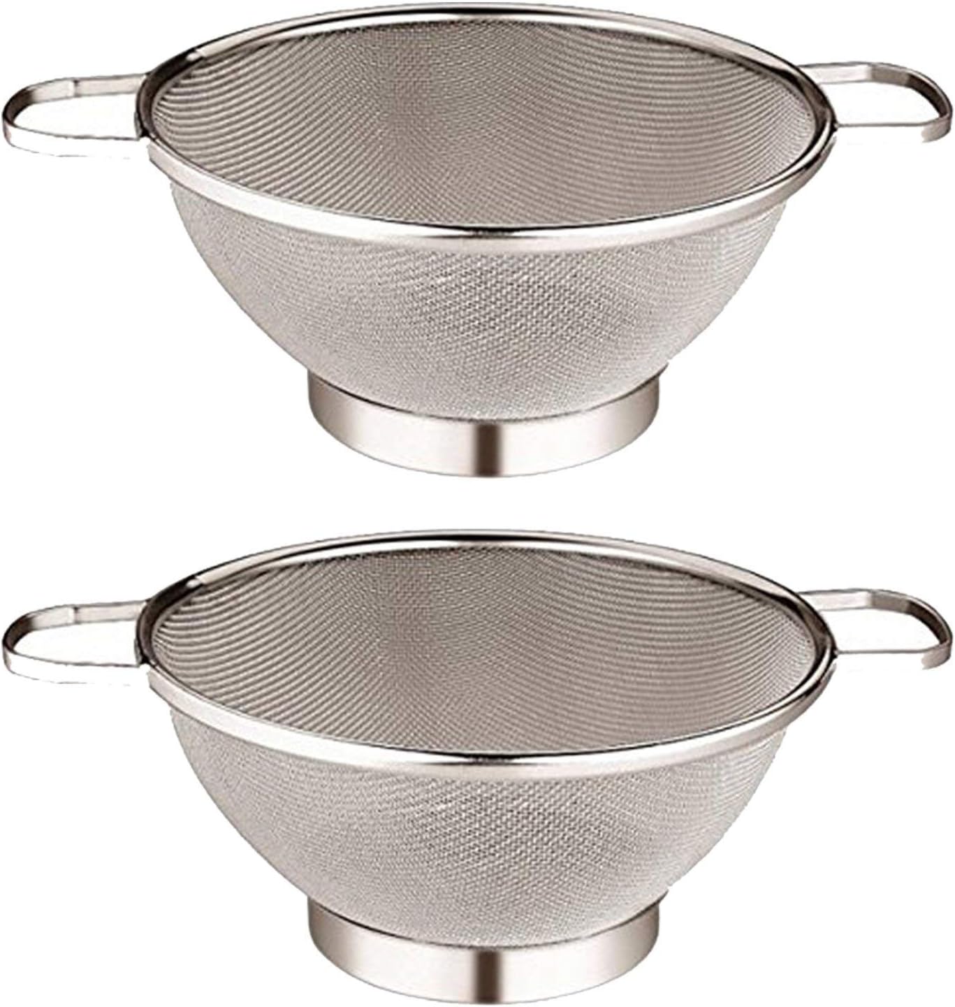 Mam Creations Stainless Steel Wire Mesh Filter/Colander Mesh Basket/Use As Strainer/ 10 inch and 9 inch Basket.(Set of 2)