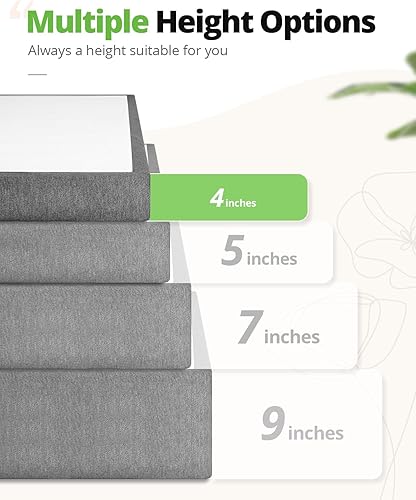 Miniatura 6 de TATAGO Base de colchón de metal resistente de 5 pulgadas, base de colchón de capacidad máxima de peso de 3000 libras, base de cama de soporte