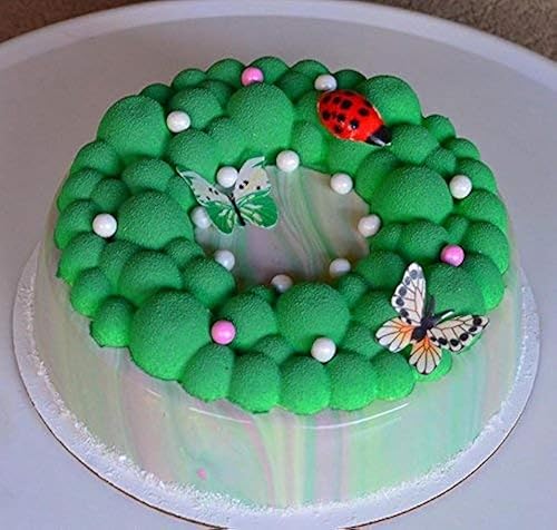 Molde de corona de burbujas de silicona, molde para pastel 3D, molde para hornear, pasteles de gasa de mousse, sartén, galletas, dulces, helado,