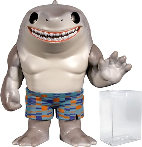 Miniatura 8 de POP Suicide Squad - Figura de vinilo King Shark Nanaue Funko Pop! (Con funda protectora de caja compatible), multicolor, 3.75 pulgadas
