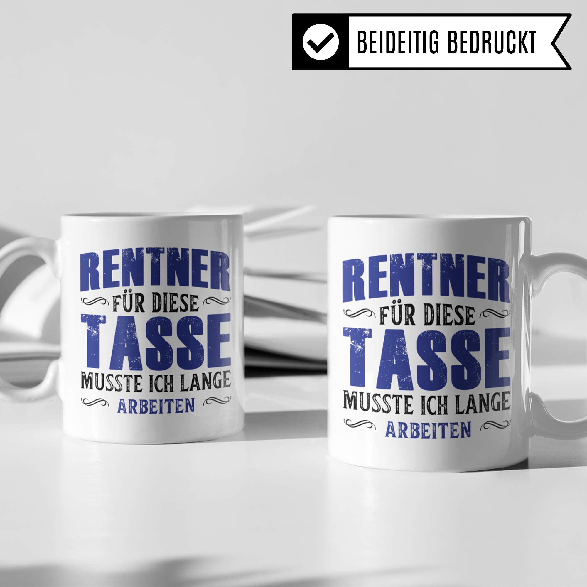 Pagma Tazza Regalo Per Pensione Con Stampa 'Renn' - 330 Ml, Ceramica, Lavabile In Lavastoviglie - 2