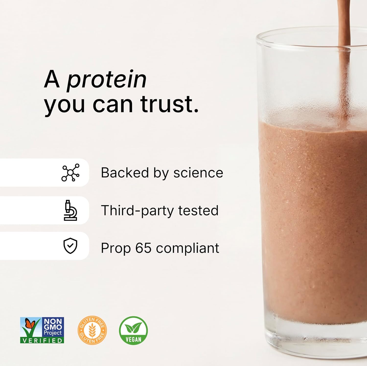 Spacemilk Chocolate Mousse Vegan Protein Powder, 20g Complete Protein, PDCAAS 1.0, Zero Sugar, Allergen-Free, Dairy-Free, Gluten-Free, Non-GMO, No Bloating, 20 Servings (1.29 lbs)