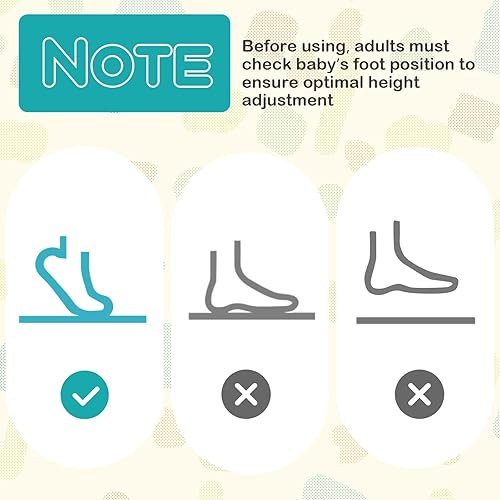 Miniatura 9 de BABY JOY Puentes y gorilas para bebés, centro de actividades para bebés con sonidos de luces musicales, asiento giratorio de 360 y 3 alturas