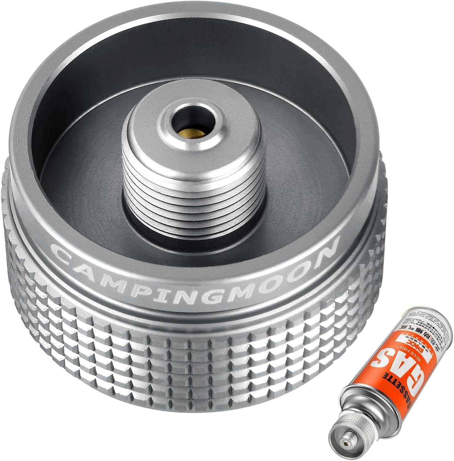 Gaskartuschen Adapter Gas Nachfülladapter Butan Schraubventil Adapter, Campingkocher Ventilschraubkartusche Adapter,Gas Canister Refill Adapter