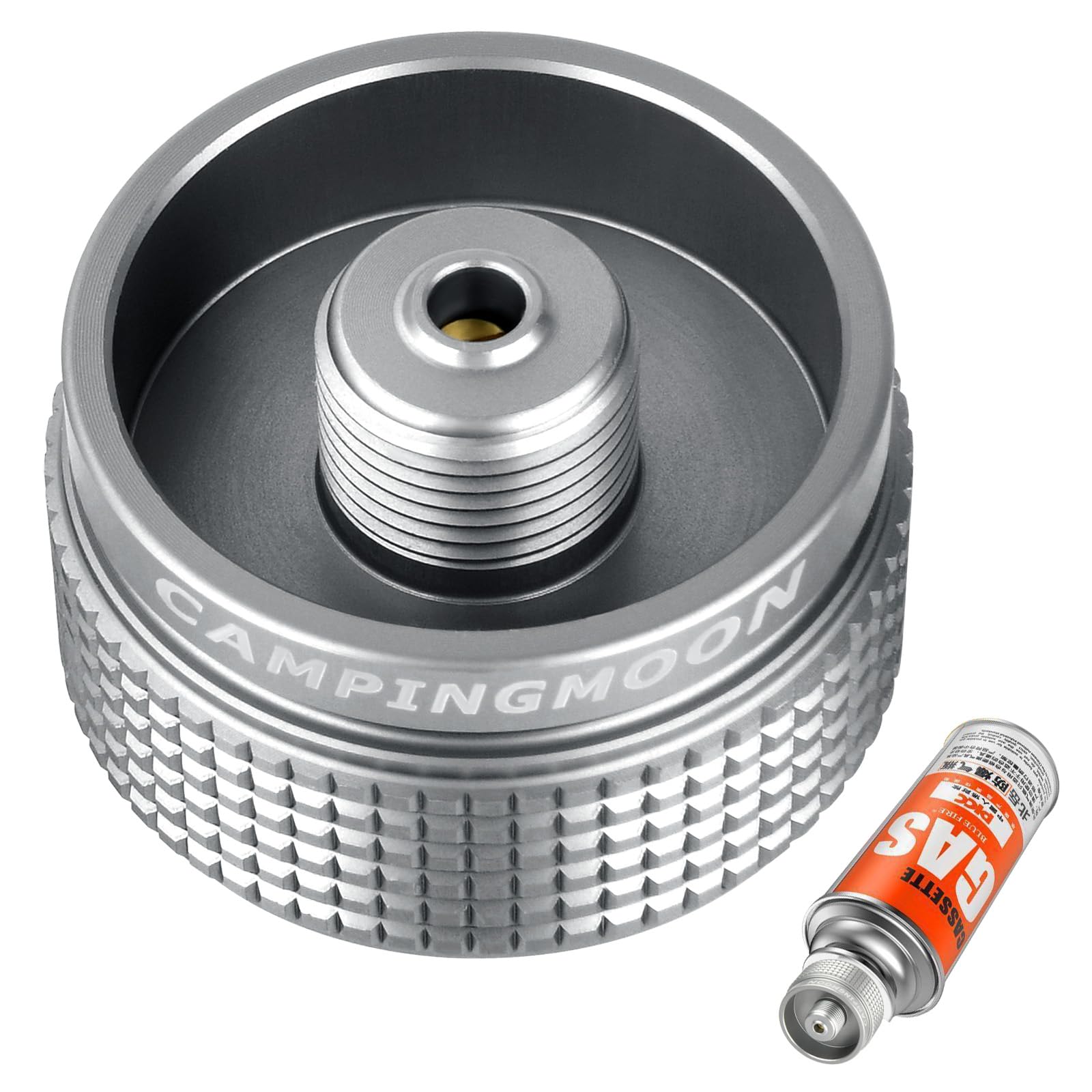 Adiwo Gaskartuschen Adapter Gas Nachfülladapter Butan Schraubventil Adapter, Campingkocher Ventilschraubkartusche Adapter,Gas Canister Refill Adapter
