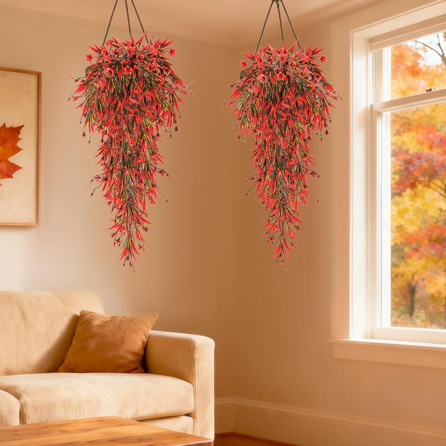 2PCS Thanksgiving Artificial Hanging...