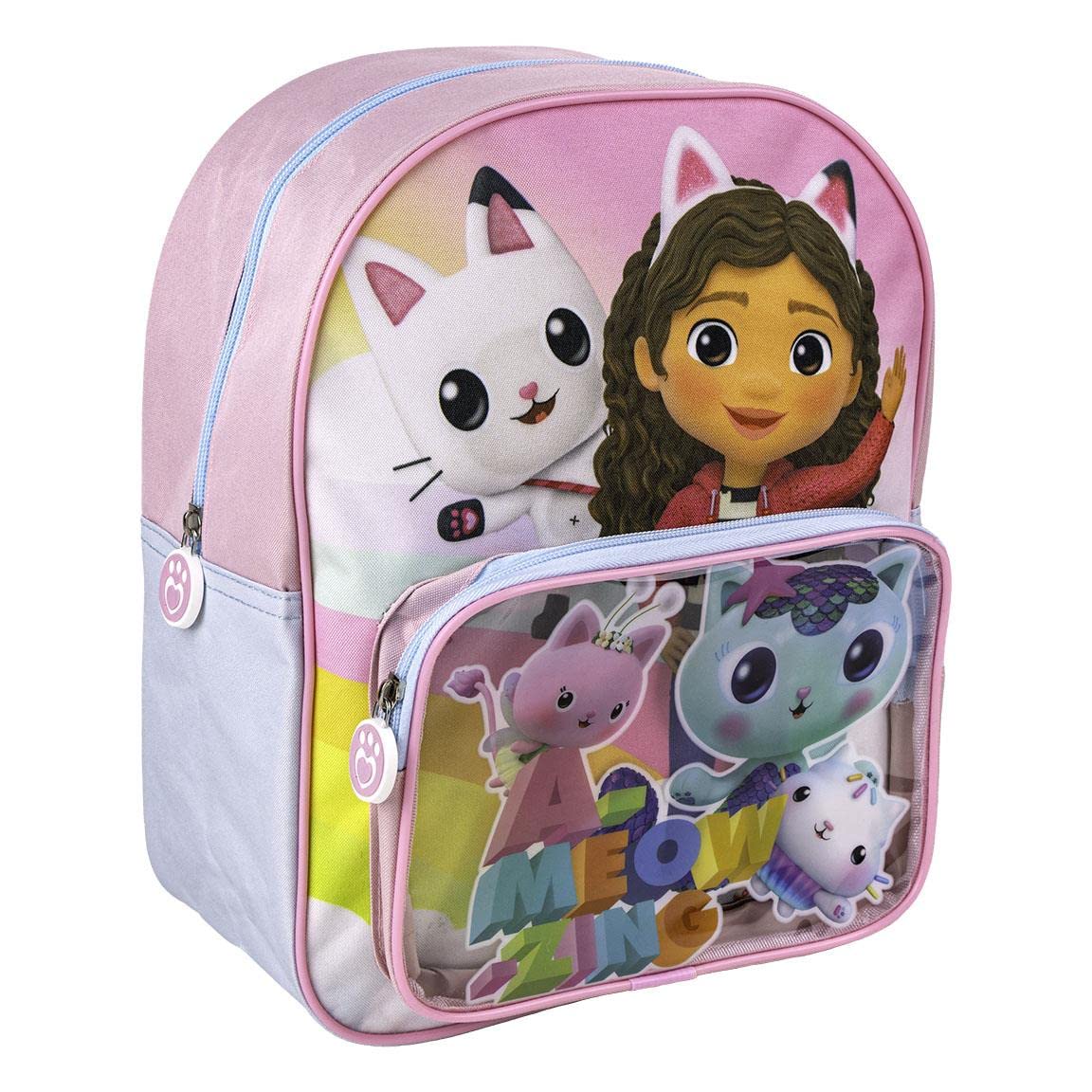 CERDÁ LIFE'S LITTLE MOMENTS Mochila Escolar de Gabby's Dollhouse, Niños, Multicolor, Estándar