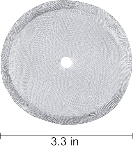 Miniatura 3 de Secura Pantallas de repuesto para prensa francesa, filtro de malla reutilizable de acero inoxidable para 50 onzas, 1.5 litros, prensa de café de 12