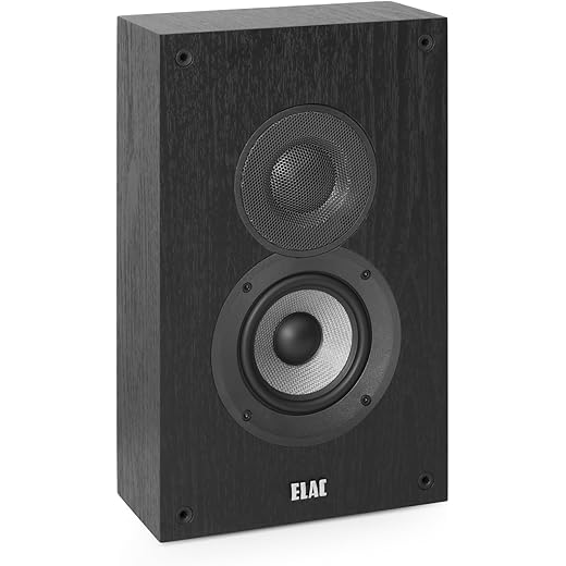 ELAC Debut 2.0 OW4.2 On-Wall Speakers, Black