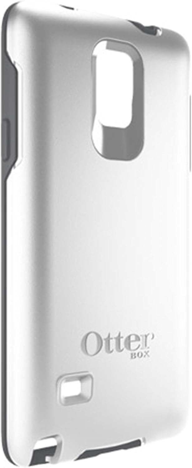 OTTERBOX Samsung Galaxy Note 4 Case Symmetry Series - Retail Packaging - Glacier (White/Gunmetal Grey)